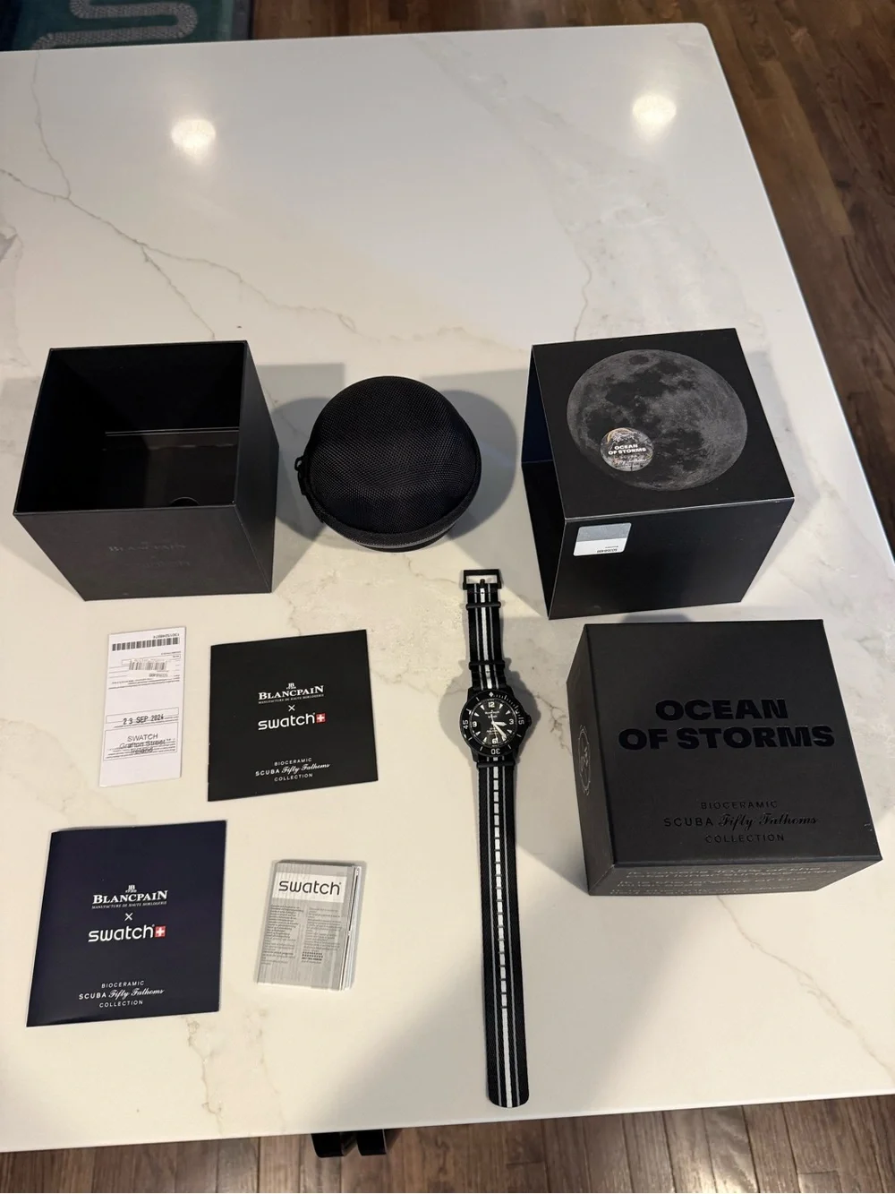 Blancpain x Swatch Scuba Fifty Fathoms Oceans of Storms Mena Watch